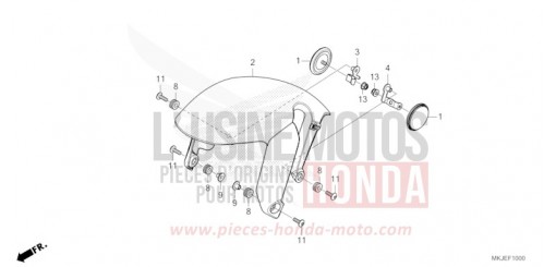 FRONT FENDER CB1000RAM de 2021